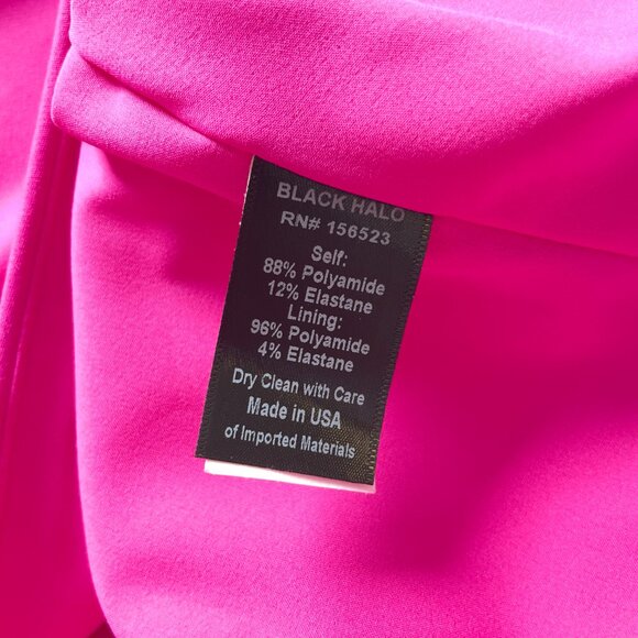Black Halo Sadora Sheath Dress Vibrant Pink Size 4 NEW NWT - Picture 6 of 9